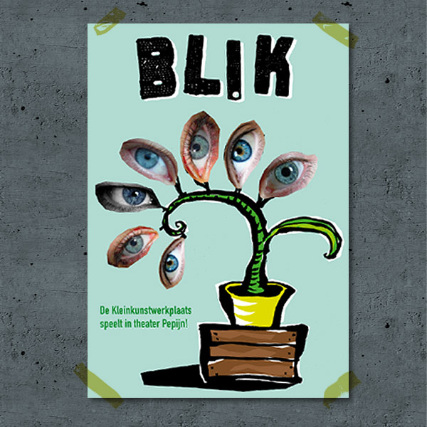 Blik op muur